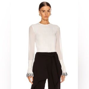 Chloé Silk Embroidered Blouse